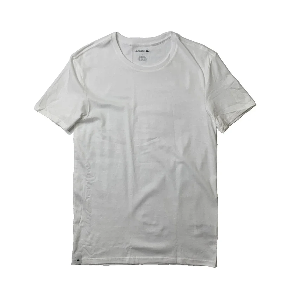 Lacoste Sleep Shirt Mens M Medium Underwear Cotton Short Sleeve Loungewear Base